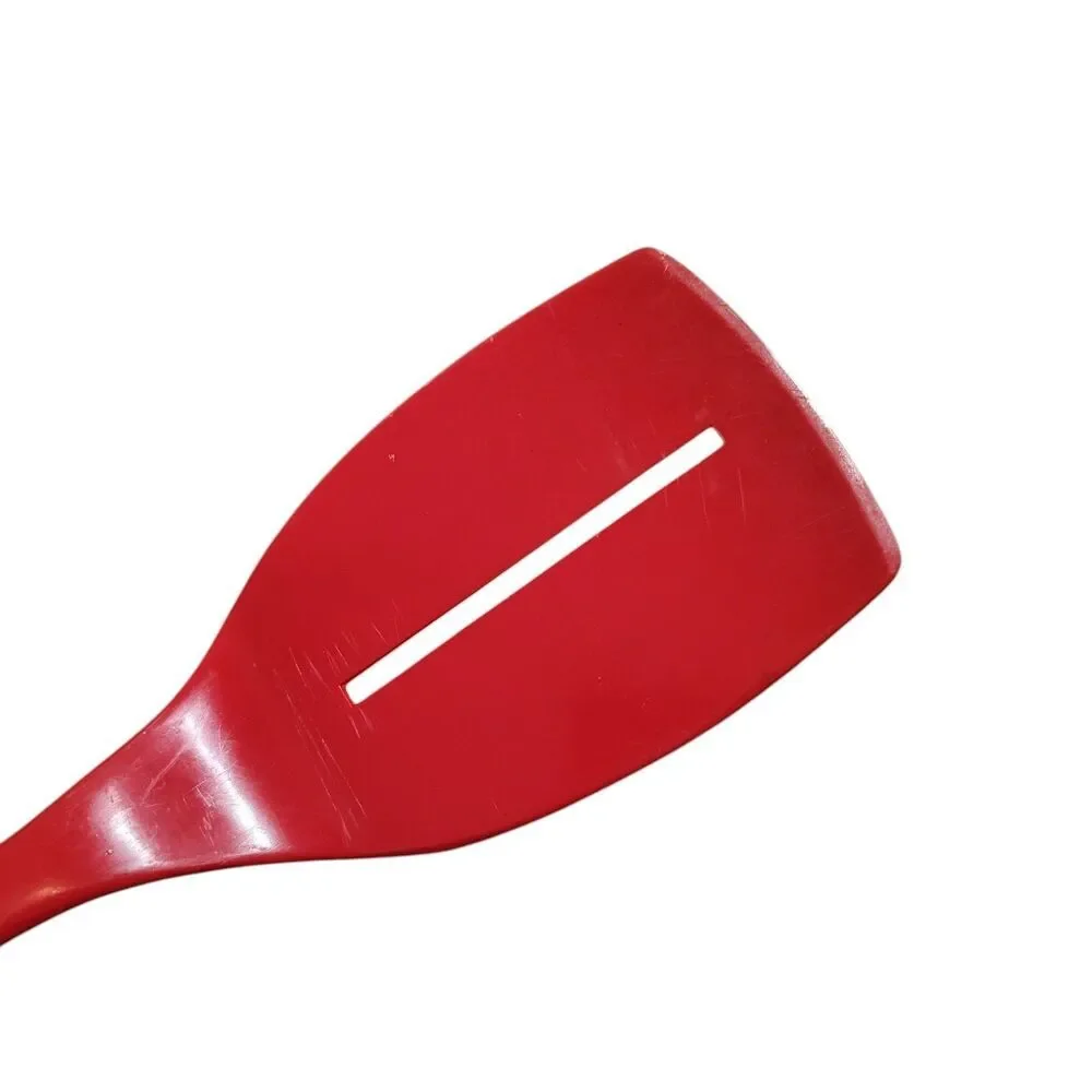Vintage Foley Red Single Slotted Spatula Turner Kitchen Utensil 1970s